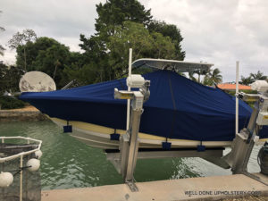 Boat Cover With Sand Bag - Marine Canvas Miami