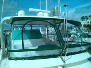 Fly-bridge Enclosure-After - Marine Canvas Miami